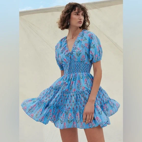 NWT Saylor Greyson Dress - Blue Size S - Picture 1 of 7